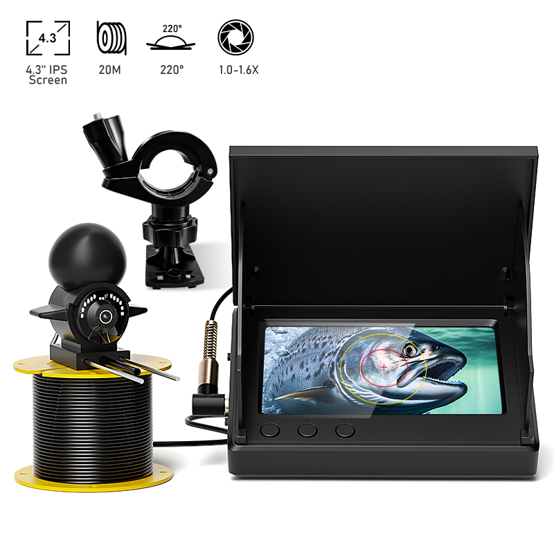 Fishing Depth Finder - เครื่องหาปลาแบบพกพา หน้าจอ LCD ขนาด 4.3 นิ้ว