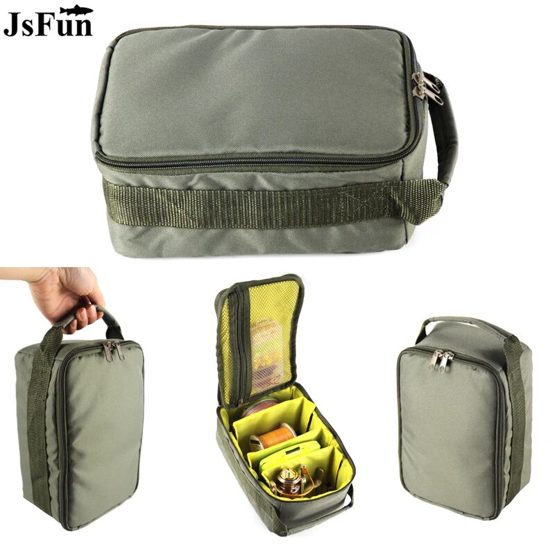 Fish Finder Case - Oxford กระเป๋าตกปลาขนาดใหญ่ความจุแบบพกพาตกปลา Reel Lure Hook เกียร์เก็บกระเป๋าถือกลางแจ้งตกปลา