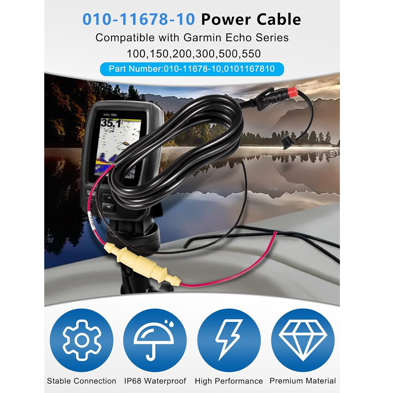 010-11678-10 สายไฟสำหรับใช้ในเ - Fish Finder Cable บทวิจารณ์และราคา