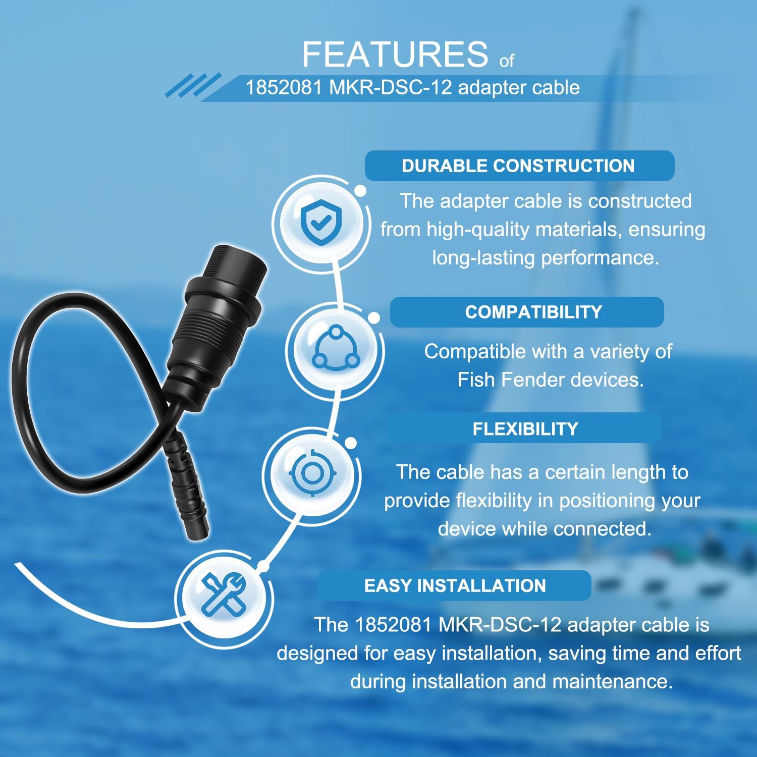 1852081   MKR-DSC-12 อะแดปเตอร - Fish Finder Cable บทวิจารณ์และราคา